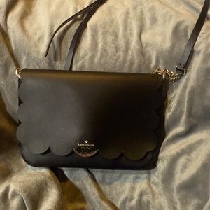 Kate Spade black leather Crossbody
